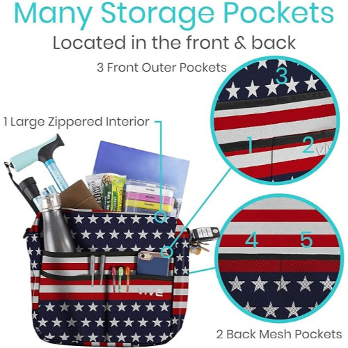 Vive Health Rollator Bag, Americana