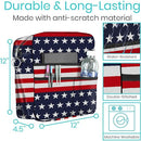 Vive Health Rollator Bag, Waterproof Nylon with 5 Exterior Pockets and Shoulder Strap, Americana