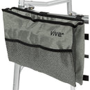 Vive Health Walker Bag, Lightweight Waterproof Nylon with 3 Pockets, Fits All Walkers, Gray