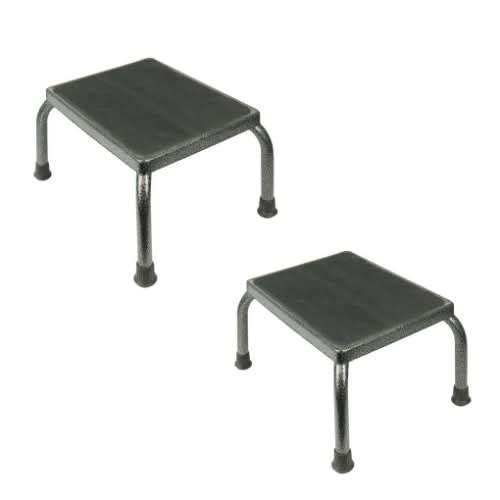 Vive Health Step Stool Steel Frame with Non-Slip Platform, 2 Pack ...