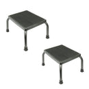 Vive Health Step Stool, Steel Frame with Non-Slip Platform and 9-Inch Height Boost, Black, 2 Pack