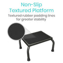 Vive Health Step Stool, Steel Frame with Non-Slip Platform and 9-Inch Height Boost, Black, 2 Pack