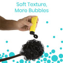 Vive Health Loofah Brush, Curved Bath Sponge for Bathing and Exfoliating, 17-Inch Long Handle, Dark