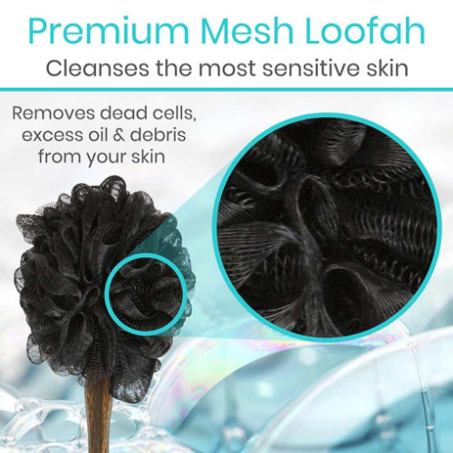 Vive Health Loofah Brush Dark