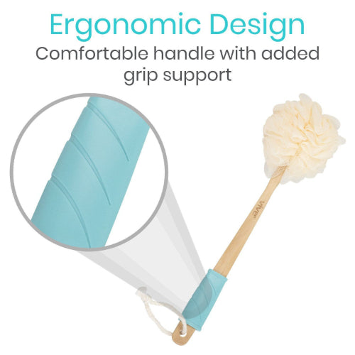Vive Health Mesh Loofah Brush