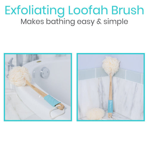 Vive Health Mesh Loofah Brush