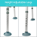 Vive Health Bathroom Transfer Bench, Adjustable Height and 400 Lbs Capacity, 2 Pack