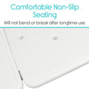 Vive Health Bathroom Transfer Bench, Adjustable Height, Non Slip and 400 Lbs Capacity for Safety