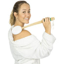 Vive Health Lotion Applicator for Back and Leg, 17 Inch Long Wood Handle with 3 Replaceable Pads