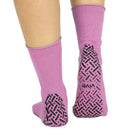 Vive Health Non-Slip Tube Socks Unisex, Tread Dots, 6 Pairs, Pink