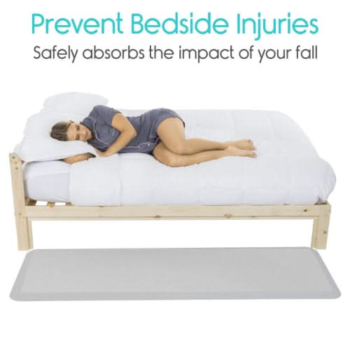 Bedside Fall Risk Photo Vive Health Fall Mat, Safety Cushion for Bedside Injury Protection ...
