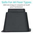 Vive Health Bed Risers, 3 Inches, Durable Furniture Lifts for Added Height and Storage, Pack of 4