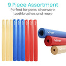 Vive Health Foam Grip Tubing, 12 Inches, Assorted Sizes, Non-Slip Cuttable Foam for Utensils and Tools