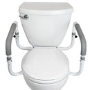 Vive Health Compact Toilet Rail, Adjustable Safety Frame for Bathroom Support and Stability