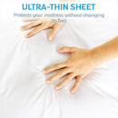 Vive Health Waterproof Mattress Protector, Soft Fitted Bed Cover for Spills and Incontinence, Full
