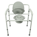 Vive Health Bariatric Commode, Adjustable Steel Frame, Splash Guard