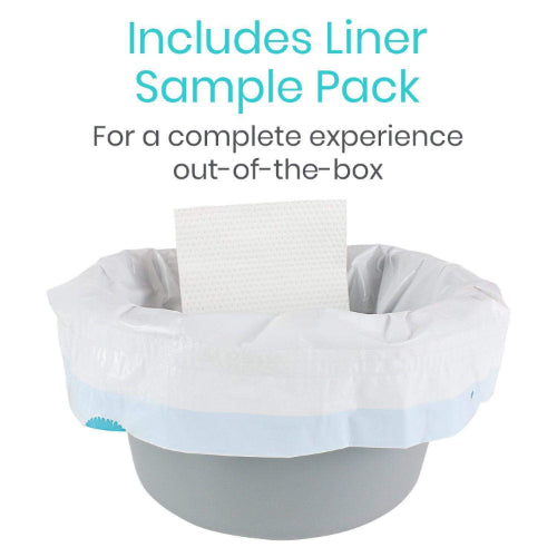 Vive Health Bariatric Commode, Adjustable Steel Frame, Splash Guard