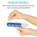 Vive Health Stackable Pill Organizer, 7 Days with 4 Sections Each