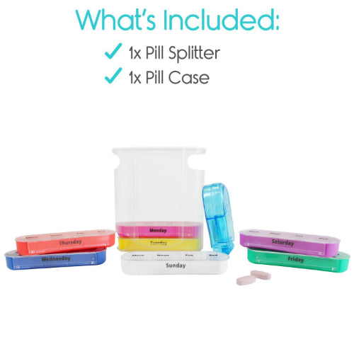 Vive Health Stackable Pill Organizer, 7 Days with 4 Sections Each