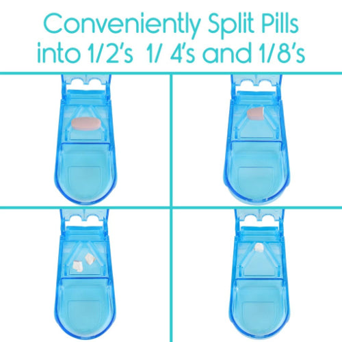 Vive Health Travel Pill Organizer, Compact Weekly Planner with 7 Sections