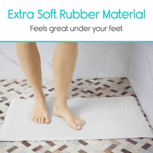Vive Health Bathtub Floor Mat, 28 x 16 Inches