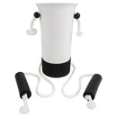 Vive Health Sock Assist Adjustable Cord Soft Foam Handles Use with Any Sock or Hosiery, White