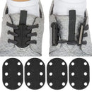 Vive Health Magnetic Shoe Closures, Two Sets With Anchor Clips, Black