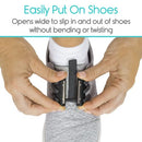 Vive Health Magnetic Shoe Closures, Two Sets With Anchor Clips, Black
