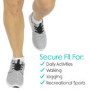 Vive Health Magnetic Shoe Closures, Two Sets With Anchor Clips, Black