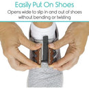 Vive Health Magnetic Shoe Closures, Two Sets With Anchor Clips, Brown