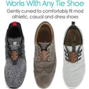 Vive Health Magnetic Shoe Closures, Two Sets With Anchor Clips, Brown