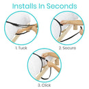 Vive Health Bed Ladder, Adjustable Buckle Strap with Non-Slip Foam Grips for Safe Mobility Assistance