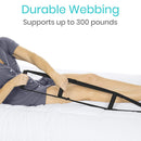 Vive Health Bed Ladder, Adjustable Buckle Strap with Non-Slip Foam Grips for Safe Mobility Assistance