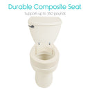 Vive Health toilet seat riser standard fit for mobility support and comfort, Moovkart