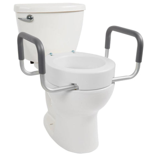 Vive Health 3.5 Inches Toilet Seat Riser With Arms, Standard