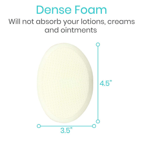 Vive Health 17 inch Lotion Applicator, 3 Foam Pads