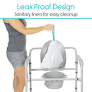 Vive Health Commode Liners With Absorbent Pads, Pack of 24