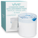 Vive Health Commode Liners, No Absorbent Pads, Pack of 100