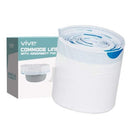 Vive Health Commode Liners with absorbent pads for sanitary commode care, Moovkart