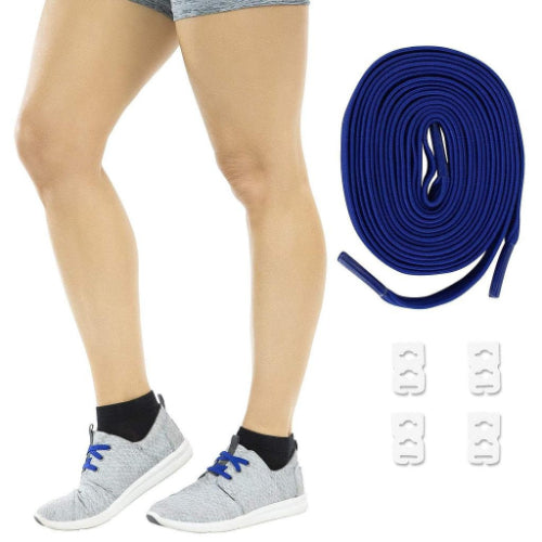 Vive Health Elastic Shoe Laces, Blue