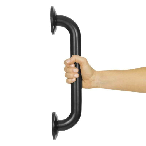 Vive Health Metal Grab Bar, Stainless Steel, Black
