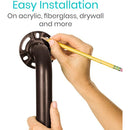 Vive Health 24-Inch Metal Grab Bar, Stainless Steel, Bronze Finish