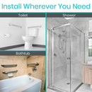 Vive Health Metal Grab Bar, 24 Inches Stainless Steel, Brushed Nickel