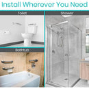 Vive Health Metal Grab Bar, 12 Inches Stainless steel, Brushed Nickel