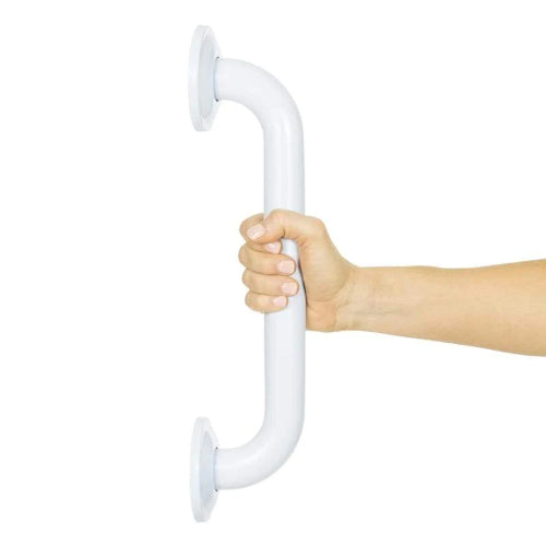 Vive Health Metal Grab Bar,  Stainless, Up TO 440 LBS, White