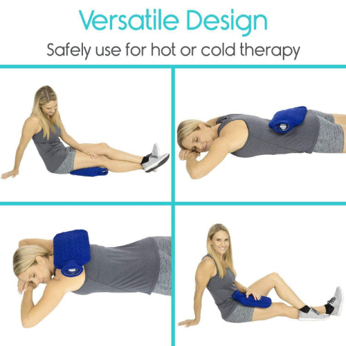 Vive Health Hot or Cold Water Bottle, Blue