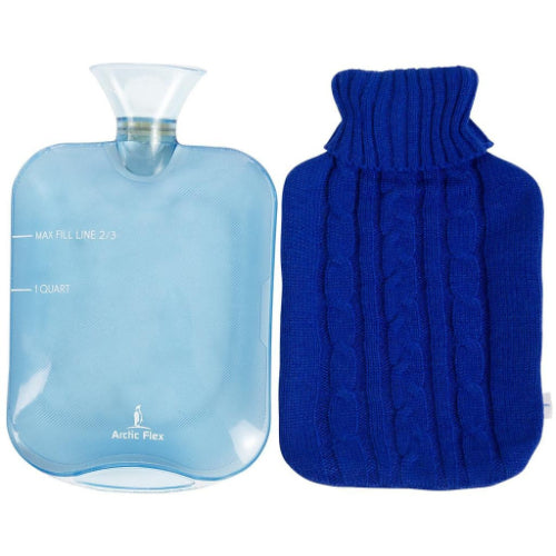 Vive Health Hot or Cold Water Bottle, Blue