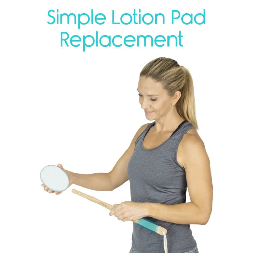 Vive Health Lotion Applicator Replacement Pads, with Washable Foam, 6 Pads