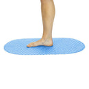 Vive Health Oval Bath Mat, Nonslip Suction Cups, 26 Inches, Blue