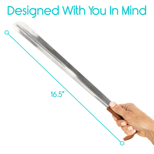Vive Health Metal Shoe Horn, 16.5 Inches, Pack of 2